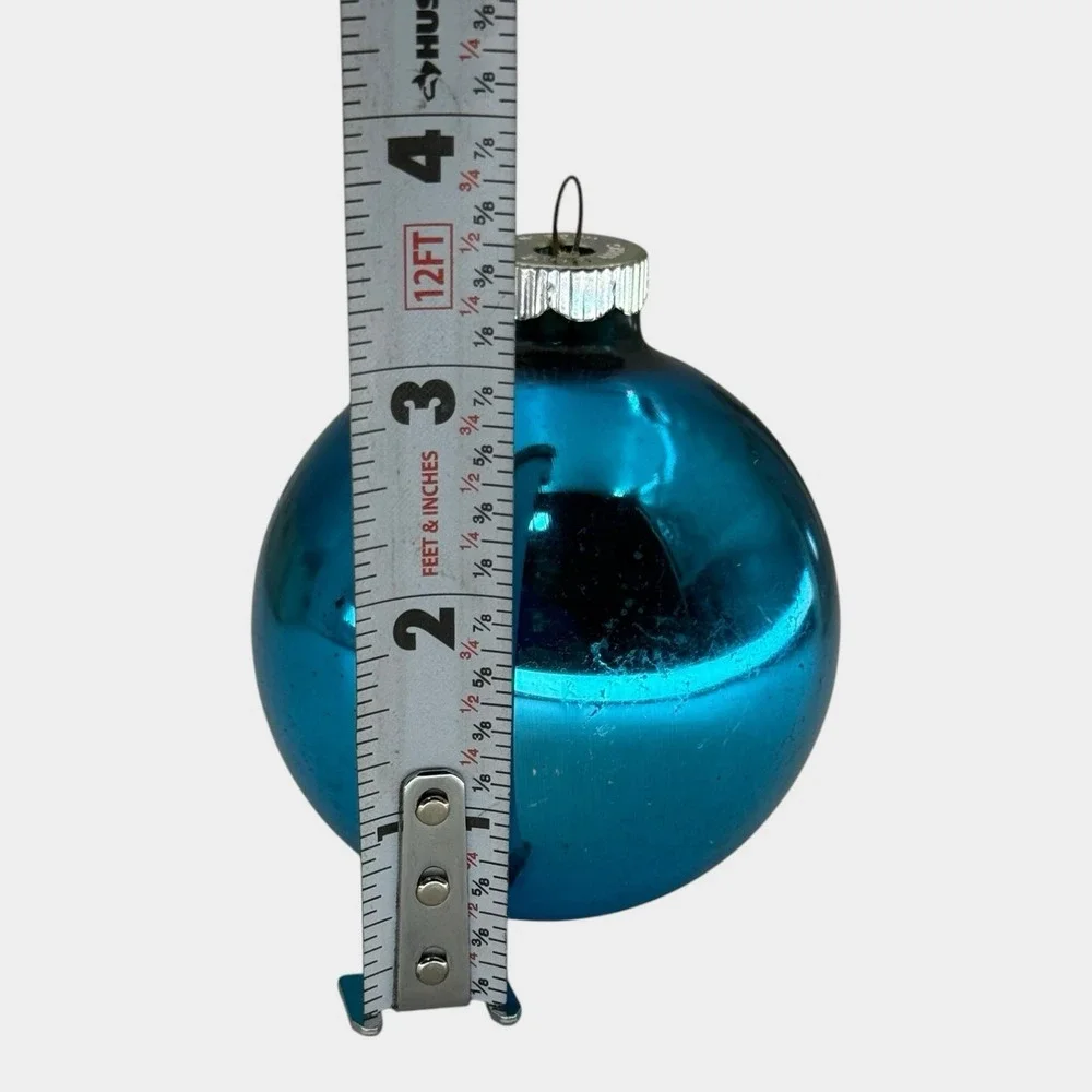 Shiny Brite Ornaments Unisex 4in Multicolor Good Vintage Jumbo Mercury Glass 6ct